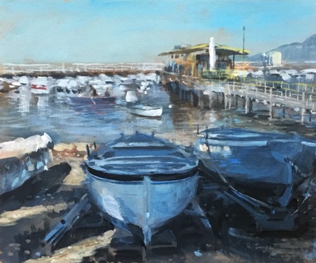 "Sorrento Boats" 30 x 25cm
£350 framed £295 unframed